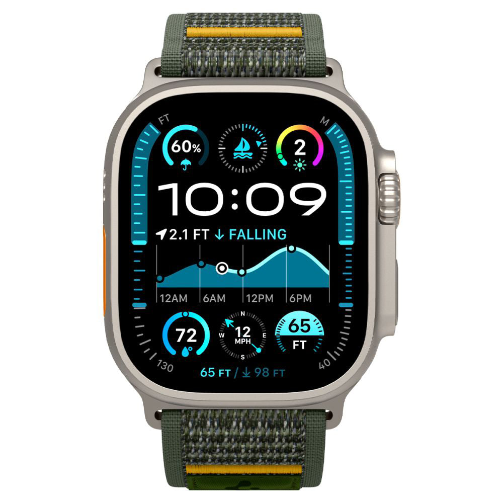 Spigen Athlex Air szíj Apple Watch 49mm / 46mm / 45mm / 44mm sorozathoz, Zöld AMP09035