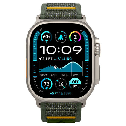 Spigen Athlex Air szíj Apple Watch 49mm / 46mm / 45mm / 44mm sorozathoz, Zöld AMP09035