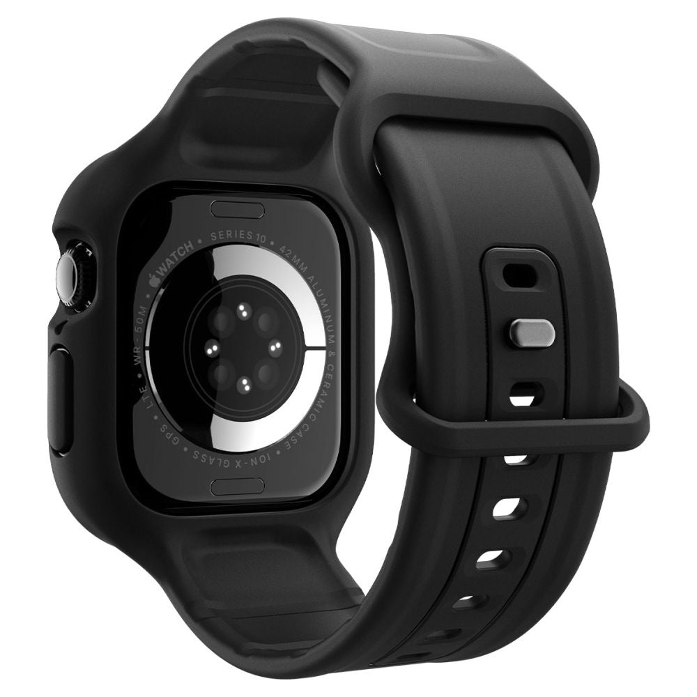 Spigen Caseology Vault szíj Apple Watch Series 10 / 11 46mm-hez, Matt Fekete