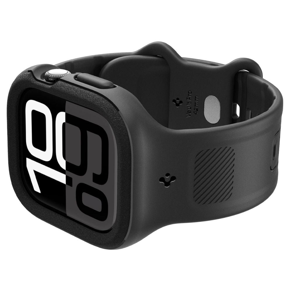 Spigen Caseology Vault szíj Apple Watch Series 10 / 11 46mm-hez, Matt Fekete