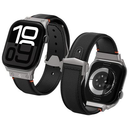 Spigen Classic Fit szíj Apple Watch 49mm / 46mm / 45mm / 44mm / 42mm sorozathoz, fekete AMP09304
