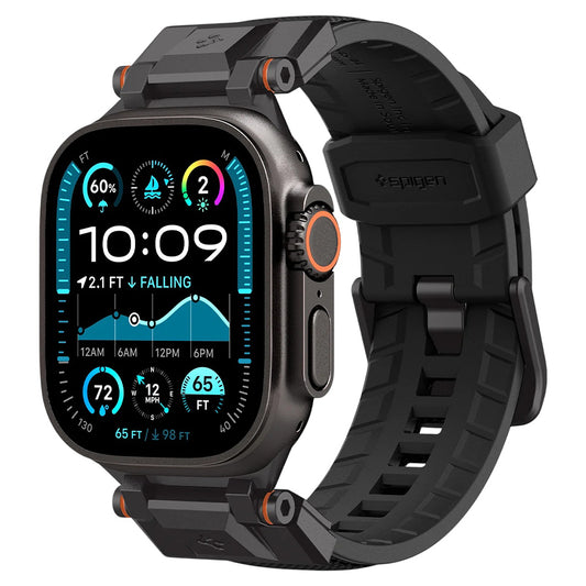 Spigen DuraPro Armor szíj Apple Watch 49mm / 46mm / 45mm / 44mm / 42mm sorozathoz, fekete AMP06065