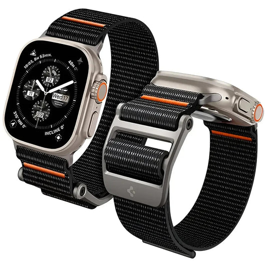 Spigen DuraPro Flex szíj Apple Watch 49mm / 46mm / 45mm / 44mm sorozathoz, fekete AMP05981
