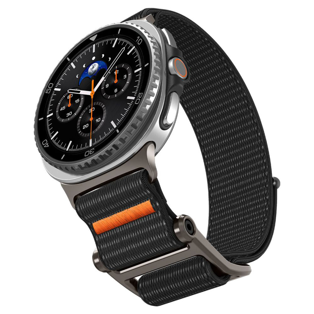Spigen DuraPro Flex szíj Samsung Galaxy Watch8 / Watch8 Classic sorozathoz, Fekete