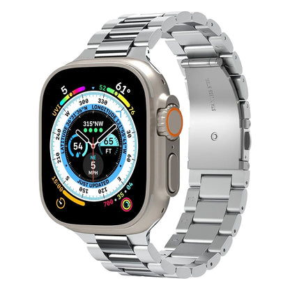 Spigen Modern Fit 316L szíj Apple Watch 49mm / 46mm / 45mm / 44mm / 42mm sorozathoz, Ezüst AMP06356