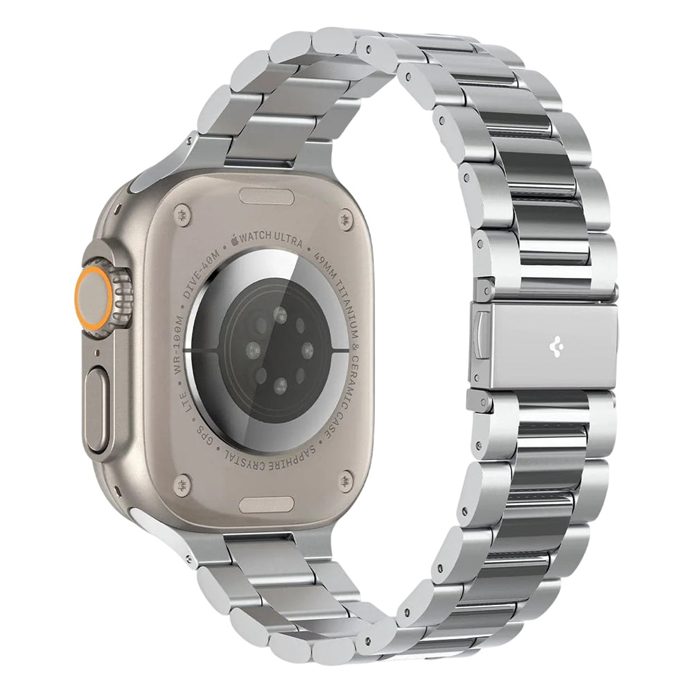 Spigen Modern Fit 316L szíj Apple Watch 49mm / 46mm / 45mm / 44mm / 42mm sorozathoz, Ezüst AMP06356