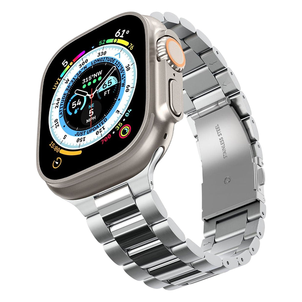Spigen Modern Fit 316L szíj Apple Watch 49mm / 46mm / 45mm / 44mm / 42mm sorozathoz, Ezüst AMP06356