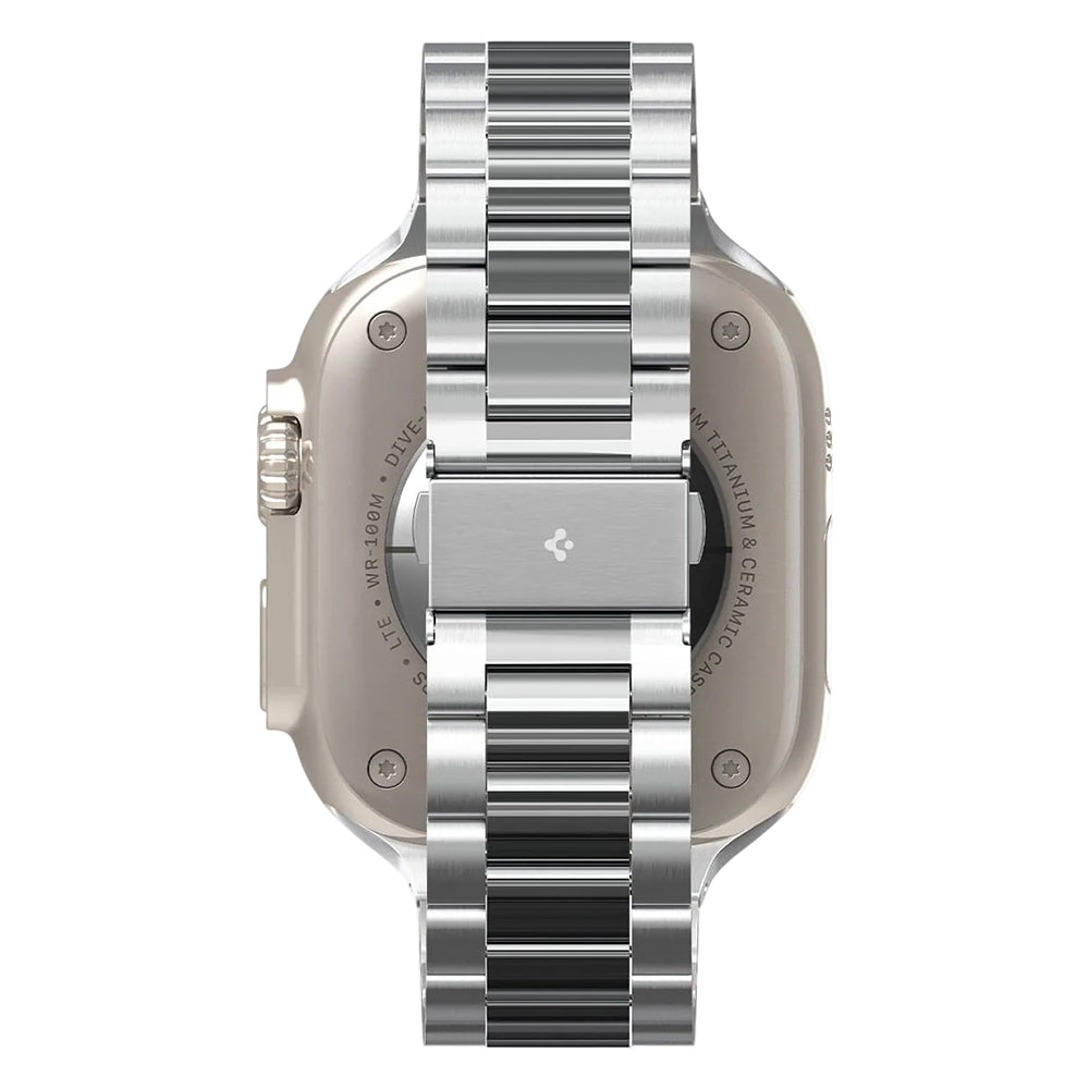 Spigen Modern Fit 316L szíj Apple Watch 49mm / 46mm / 45mm / 44mm / 42mm sorozathoz, Ezüst AMP06356