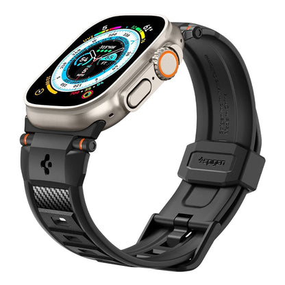 Spigen Rugged szíj Apple Watch 49 mm / 46 mm / 45 mm / 44 mm Series órához, matt fekete, AMP02854