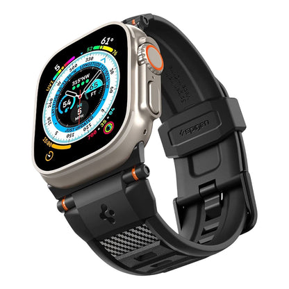 Spigen Rugged szíj Apple Watch 49 mm / 46 mm / 45 mm / 44 mm Series órához, matt fekete, AMP02854
