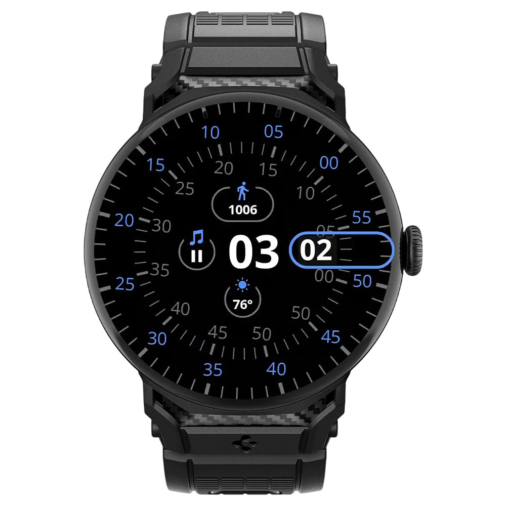 Spigen Rugged szíj a Google Pixel Watch 45mm sorozathoz, fekete AMP07600