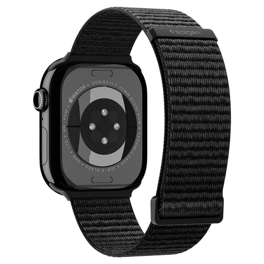 Spigen WBF01 szíj Apple Watch 49mm / 46mm / 45mm / 44mm sorozathoz, fekete AMP11833