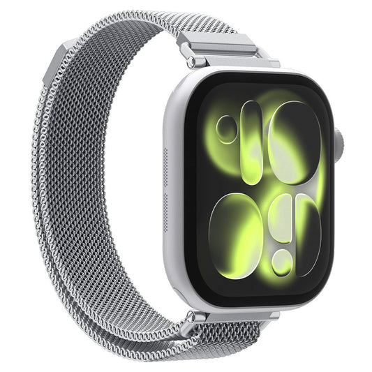 Spigen WBM4 szíj Apple Watch 42mm / 41mm / 40mm sorozathoz, ezüst AMP10498