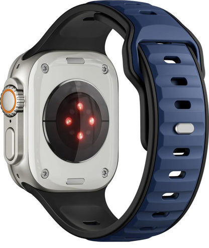 Tech-Protect Iconband Line szíj Apple Watch 49mm / 46mm / 45mm / 44mm sorozathoz, Tengerészkék