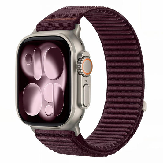 Tech-Protect NylonLoop szíj Apple Watch 49 mm / 46 mm / 45 mm / 44 mm Series készülékhez, bordó színben
