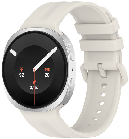 Tech-Protect Silicone Evo szíj Samsung Galaxy Watch9 / Watch8 / Watch8 Classic sorozathoz, bézs
