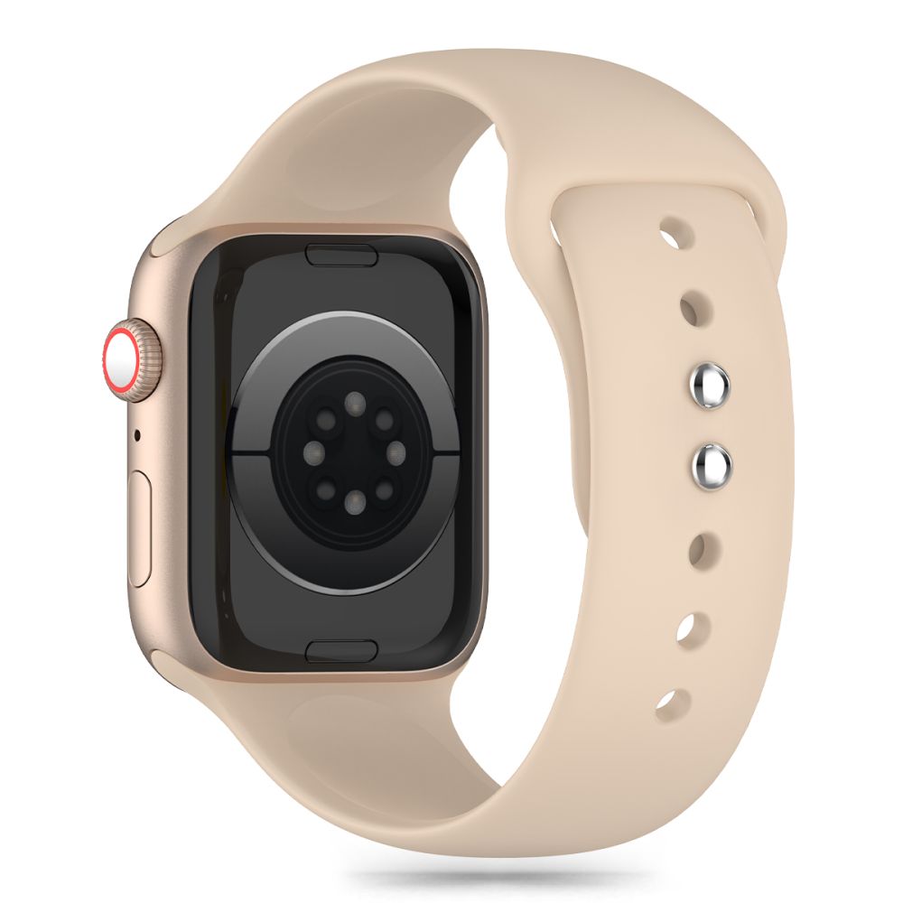 Tech-Protect Silicone szíj Apple Watch 41mm / 40mm / 38mm sorozathoz, Bézs