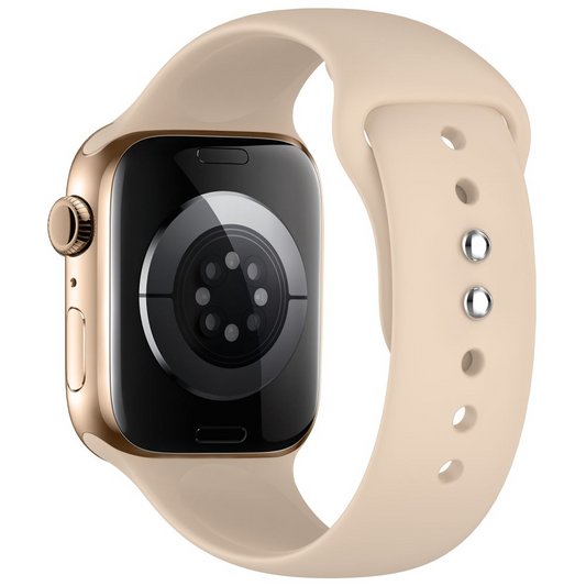 Tech-Protect szilikon szíj Apple Watch 49mm / 46mm / 45mm / 44mm sorozathoz, bézs