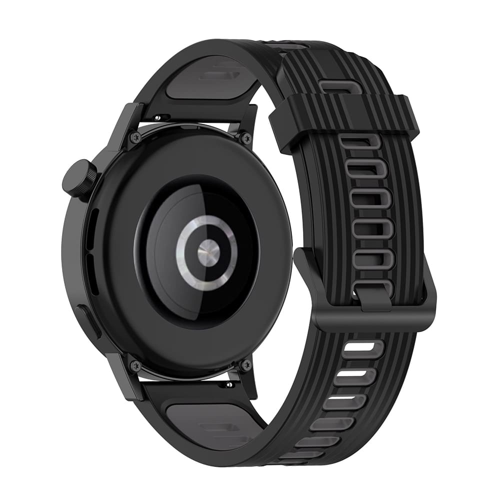 Techsuit W002 szíj Samsung Galaxy Watch / Huawei Watch sorozathoz, 20mm, Fekete