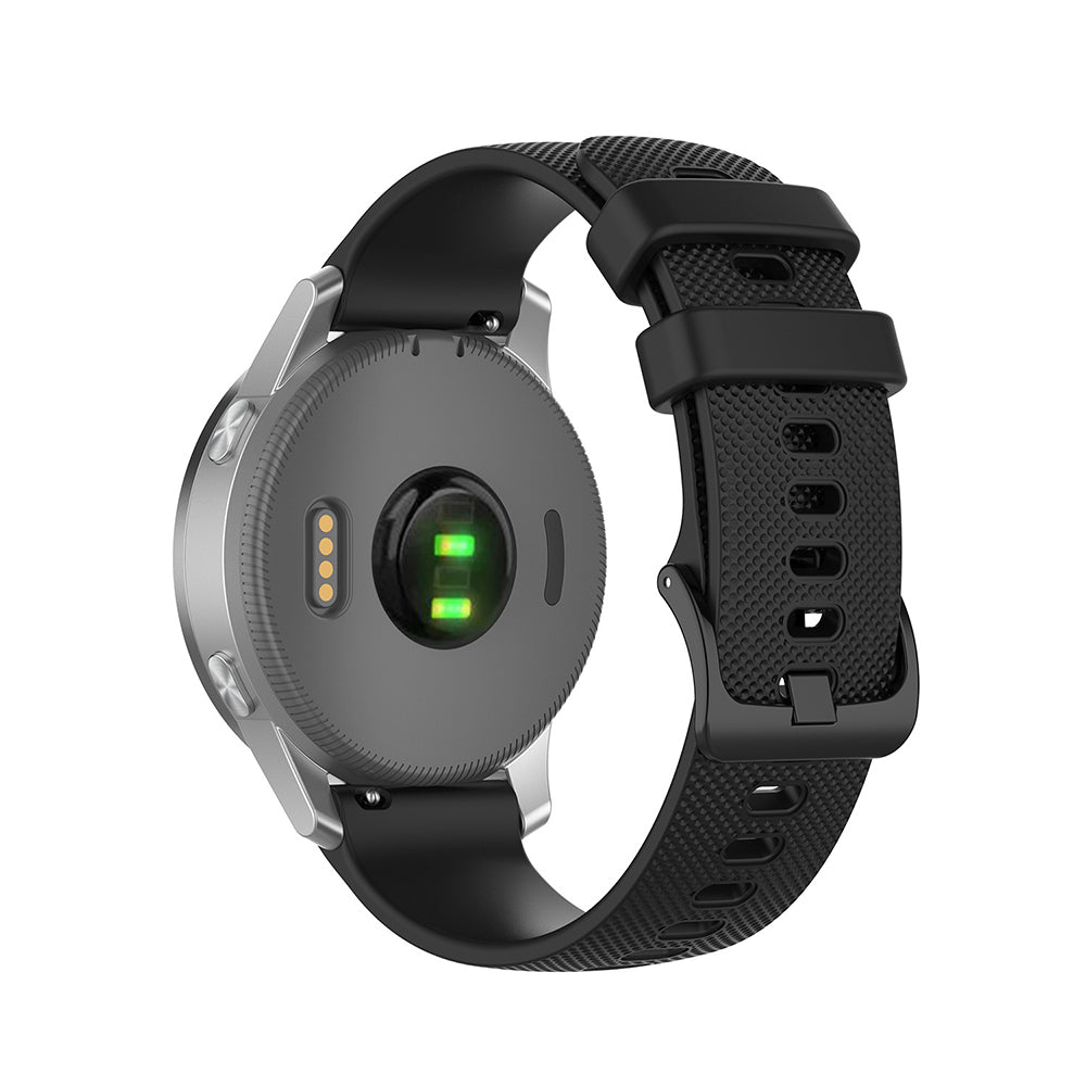 Techsuit W006 szíj Huawei Watch / Garmin Watch sorozathoz, 18mm, Fekete
