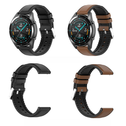 Techsuit W007 szíj Samsung Galaxy Watch / Huawei Watch sorozathoz, 20mm, Fekete