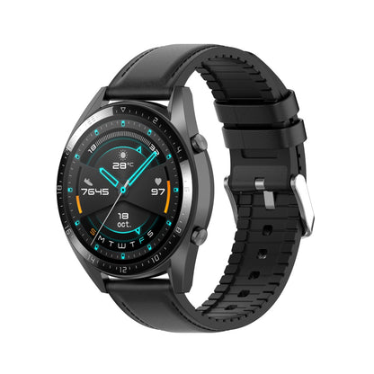 Techsuit W007 szíj Samsung Galaxy Watch / Huawei Watch sorozathoz, 22mm, Fekete