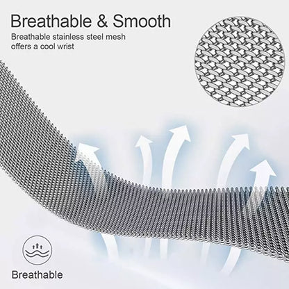 Techsuit W009 szíj Samsung Galaxy Watch / Huawei Watch sorozathoz, 22mm, Ezüst