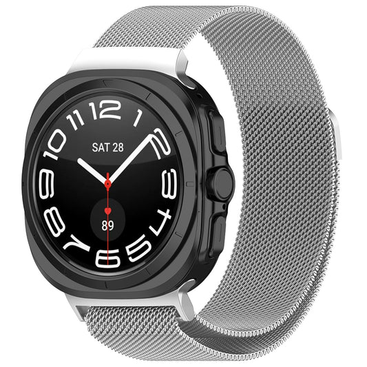 Techsuit W009 szíj Samsung Galaxy Watch Ultra órához, Ezüst