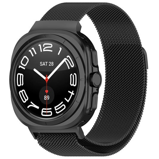 Techsuit W009 szíj Samsung Galaxy Watch Ultra-hoz, Fekete