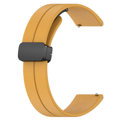 Techsuit W011 szíj Huawei Watch / Garmin Watch sorozathoz, 18mm, Sárga