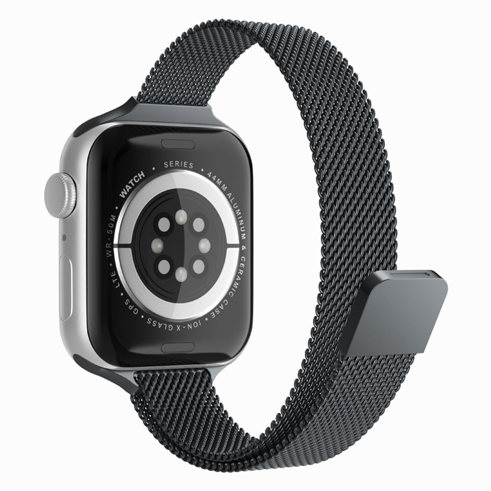 Techsuit W034 szíj Apple Watch 42mm / 41mm / 40mm / 38mm sorozathoz, Fekete