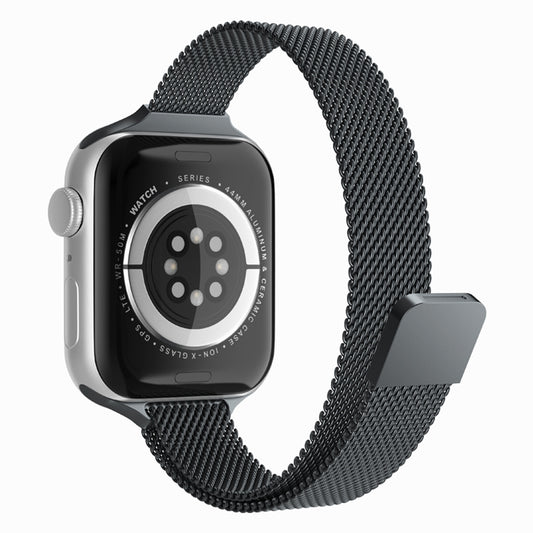 Techsuit W034 szíj Apple Watch 49mm / 46mm / 45mm / 44mm / 42mm sorozathoz, Fekete