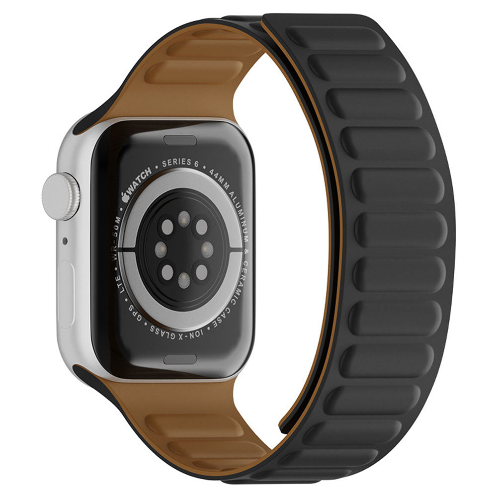 Techsuit W035 szíj Apple Watch 42mm / 41mm / 40mm / 38mm sorozathoz, Fekete