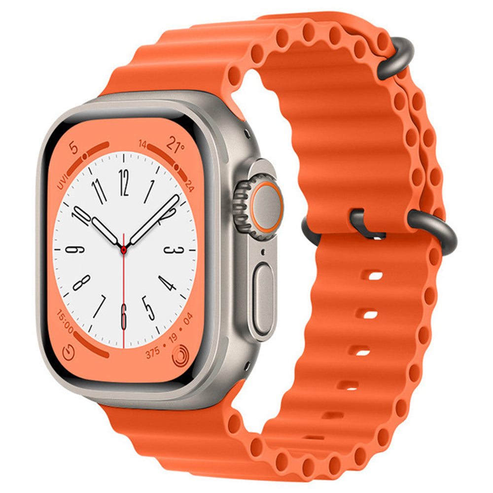 Techsuit W038 szíj Apple Watch 49mm / 46mm / 45mm / 44mm / 42mm sorozathoz, narancssárga