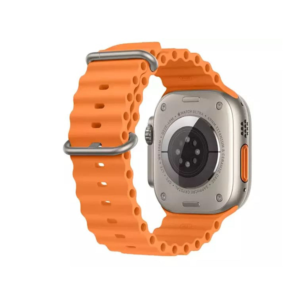 Techsuit W038 szíj Apple Watch 49mm / 46mm / 45mm / 44mm / 42mm sorozathoz, narancssárga