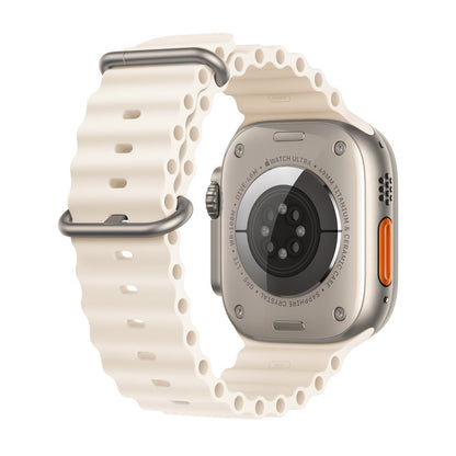 Techsuit W038 szíj Apple Watch 49mm / 46mm / 45mm / 44mm / 42mm sorozathoz, fehér