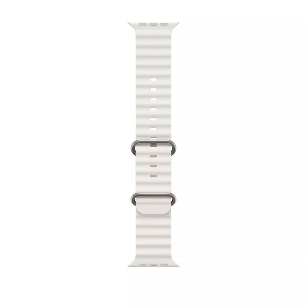 Techsuit W038 szíj Apple Watch 49mm / 46mm / 45mm / 44mm / 42mm sorozathoz, fehér