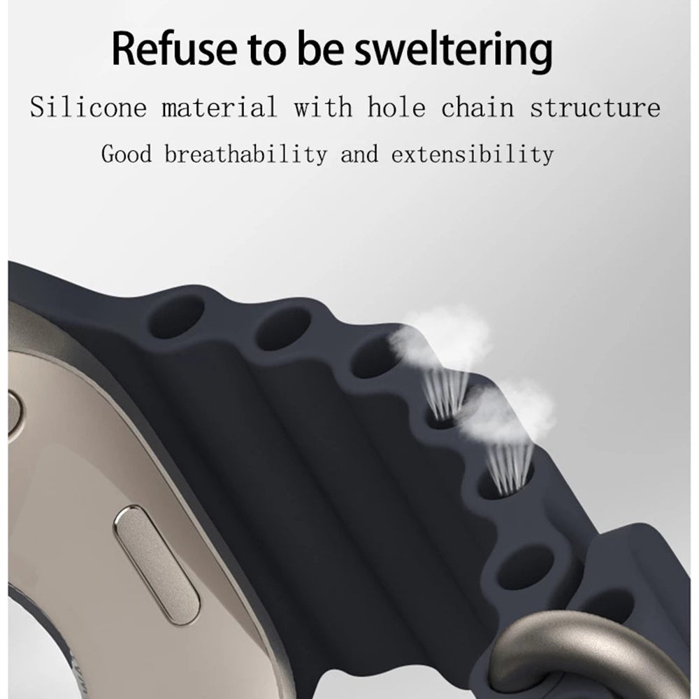 Techsuit W038 szíj Apple Watch 42mm / 41mm / 40mm / 38mm sorozathoz, Sötétvörös