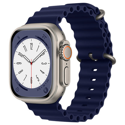 Techsuit W038 szíj Apple Watch 49mm / 46mm / 45mm / 44mm / 42mm sorozathoz, tengerészkék