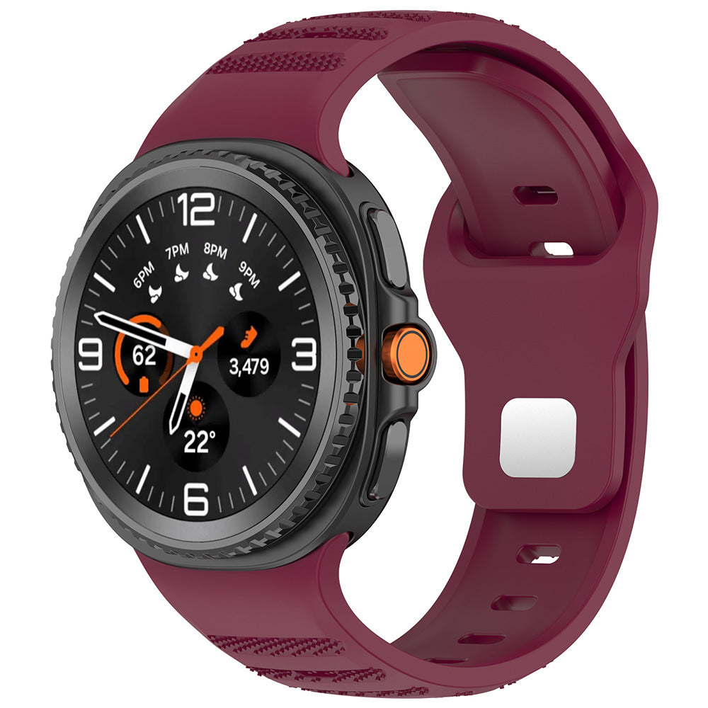 Techsuit W050 szíj Samsung Galaxy Watch 8 Classic / Watch8 44mm / Watch 8 40mm, Cseresznyepiros