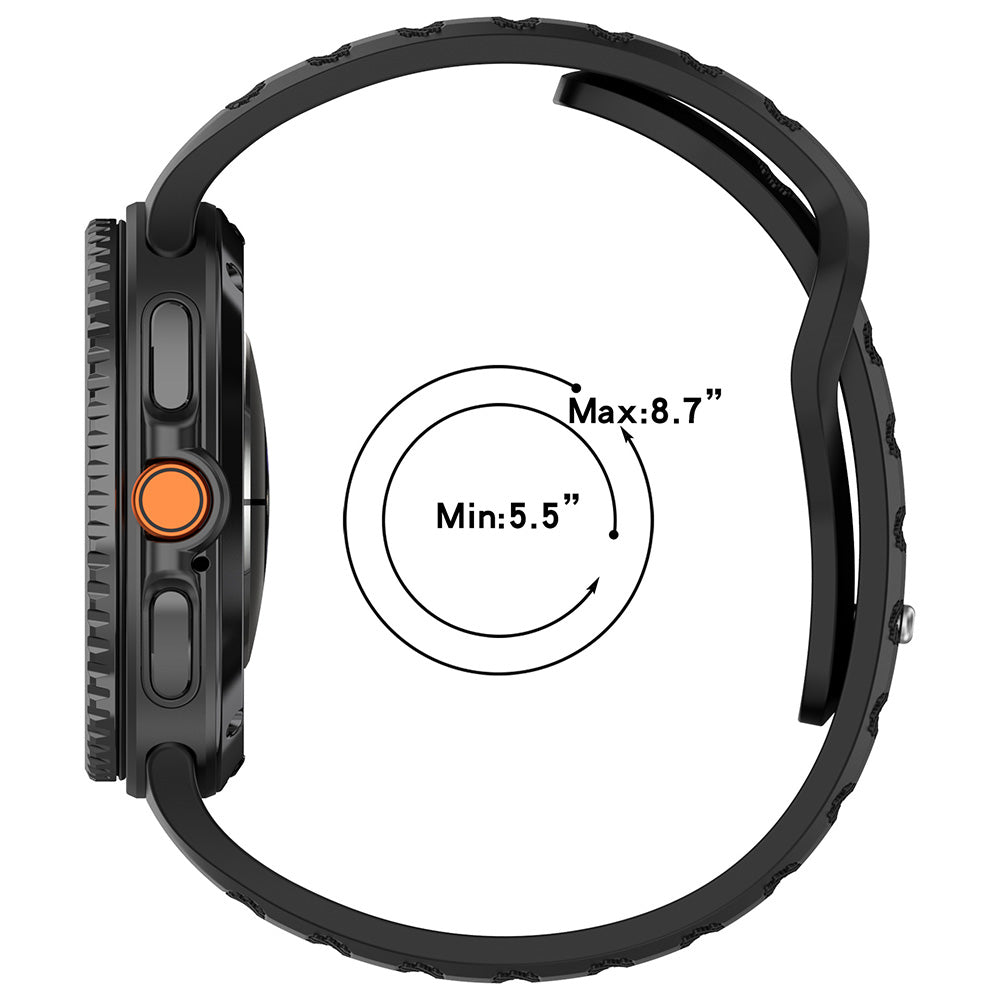 Techsuit W050 szíj Samsung Galaxy Watch 8 Classic / Watch8 44mm / Watch 8 40mm, Cseresznyepiros