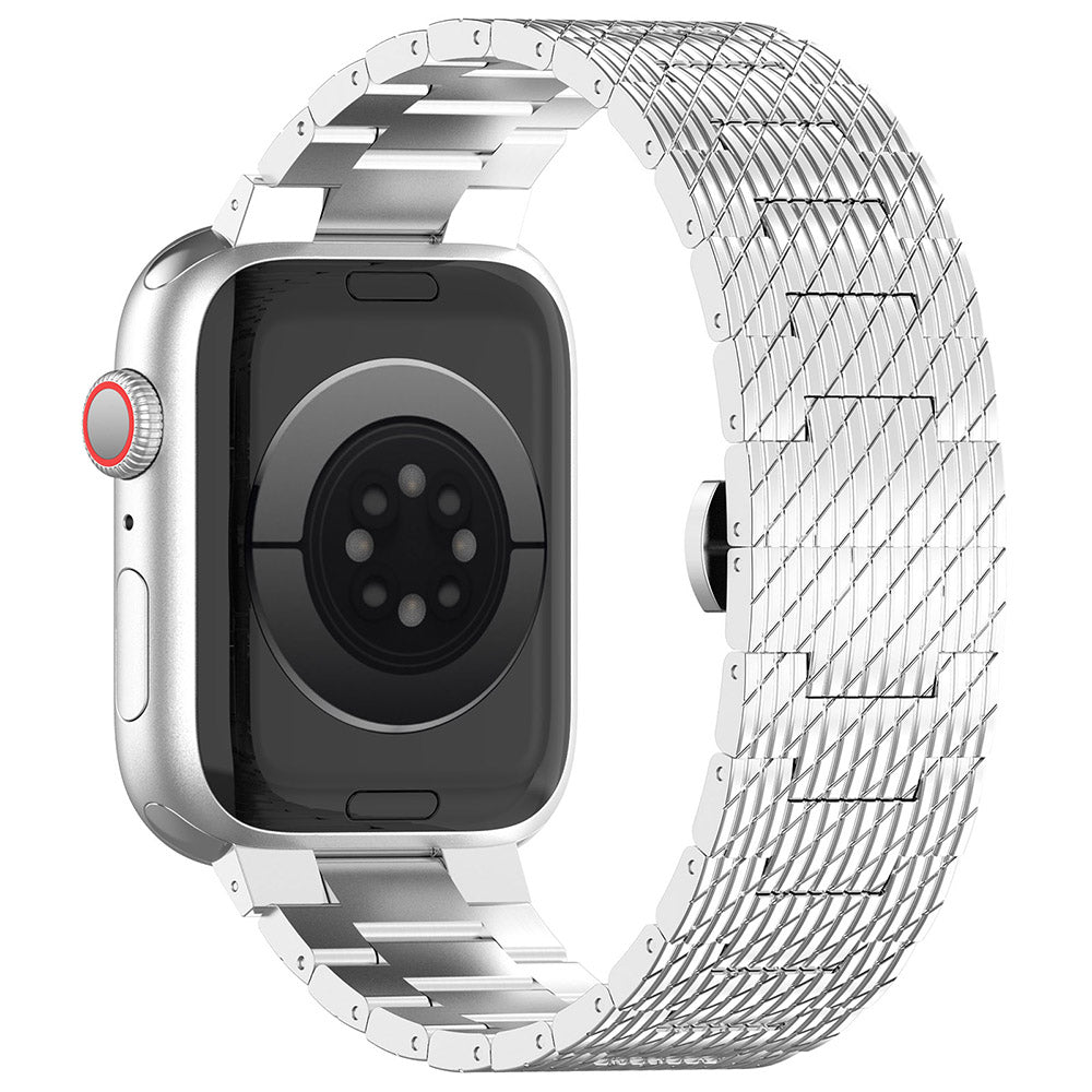 Techsuit W052 szíj Apple Watch 49mm / 46mm / 45mm / 44mm / 42mm sorozathoz, Ezüst