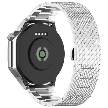 Techsuit W052 szíj Huawei Watch / Xiaomi Watch sorozathoz, 22mm, Ezüst
