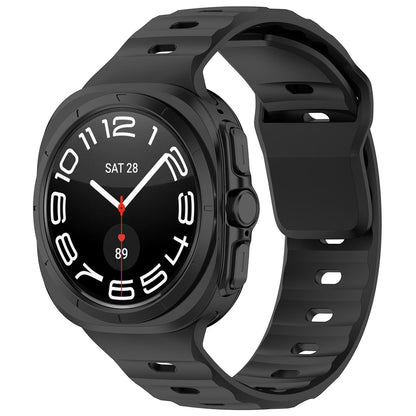 Techsuit W055 szíj Samsung Galaxy Watch Ultra órához, Fekete