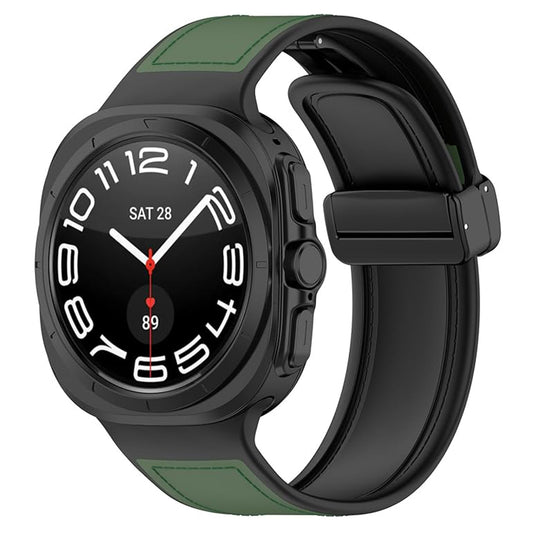 Techsuit W056 szíj Samsung Galaxy Watch Ultra-hoz, Zöld