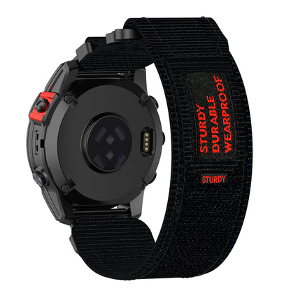 Techsuit W057 szíj Garmin Watch Fenix / Forerunner sorozathoz, 22mm, Fekete