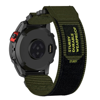 Techsuit W057 szíj Garmin Watch Fenix / Forerunner sorozathoz, 22mm, Zöld
