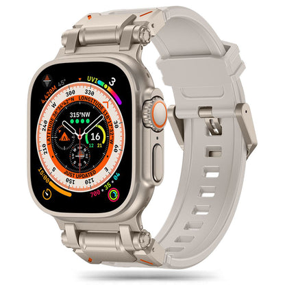 Techsuit W064 szíj Apple Watch 49mm / 46mm / 45mm / 44mm / 42mm sorozathoz, Ezüst