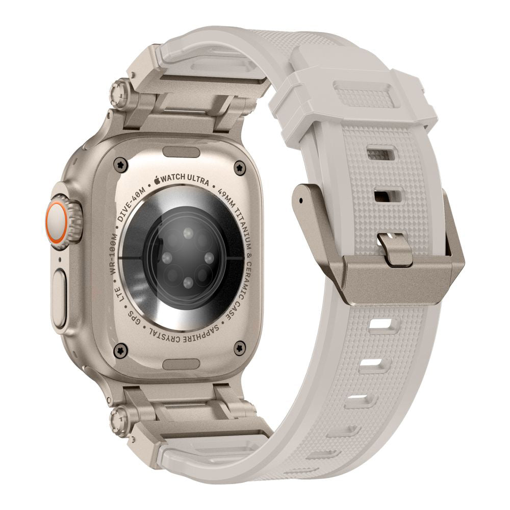 Techsuit W064 szíj Apple Watch 49mm / 46mm / 45mm / 44mm / 42mm sorozathoz, Ezüst