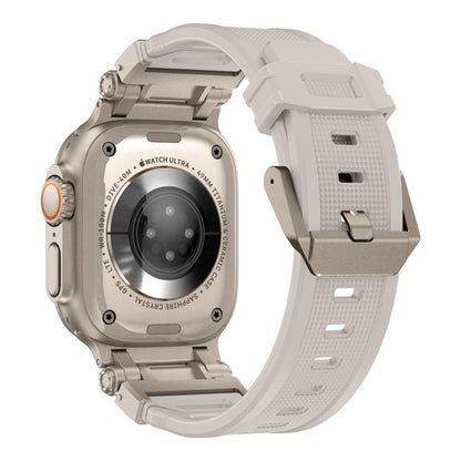 Techsuit W064 szíj Apple Watch 49mm / 46mm / 45mm / 44mm / 42mm sorozathoz, Ezüst